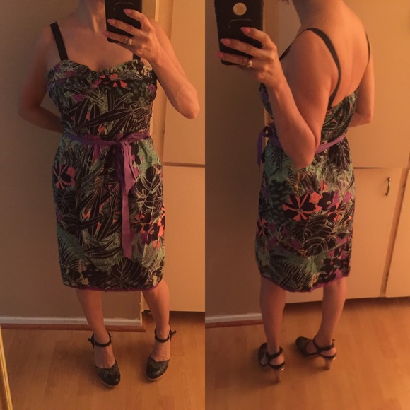 Anthro pologie tropical dress - Picture 8 of 8